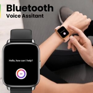 Amazfit Pop 2 Bluetooth Smartwatch – Black & Pink | Fitness Tracking & Calling