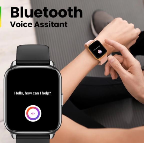 Amazfit Pop 2 Bluetooth Smartwatch – Black & Pink | Fitness Tracking & Calling