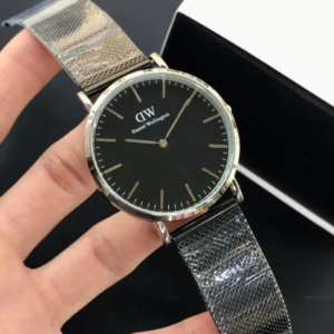 DW watch Daniel Wellington Men’s Slim Quartz Watch – Stainless Steel Chain | Minimal Index Dial Premium Wristwatch
