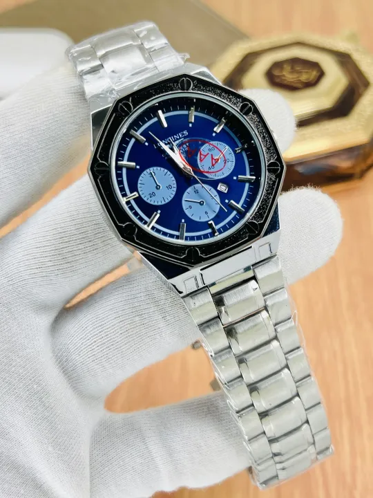 Longines wwatch Luxury Men’s Watch (Longines Look) – Waterproof Design with Date Display | Premium Finish