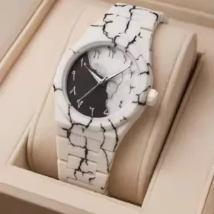 design watch Aura Men’s Stylish Watch – Arabic Dial Black & Blue Luxury Wristwatch | Perfume Design Gift Box Edition
