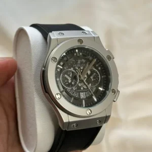 hublot watch Hublot Classic Fusion Black & Silver Watch – Luxury Stainless Steel Quartz Wristwatch
