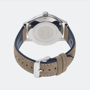 orient Orient RA-AC0P02L Automatic Watch 42mm – Navy Dial Silver Case Brown Leather Strap