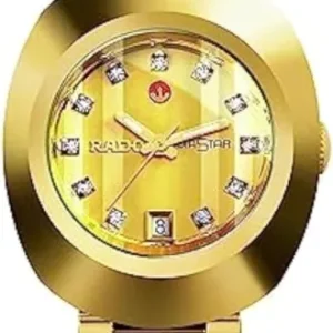 rado watches Rado Diastar Gold Watch for Men – Premium Luxury Statement Wristwatch