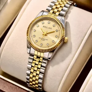 replica watch 2 Elegant Women’s Gold Watch – Luxury Imported Fashion Classic Collection Wristwatch