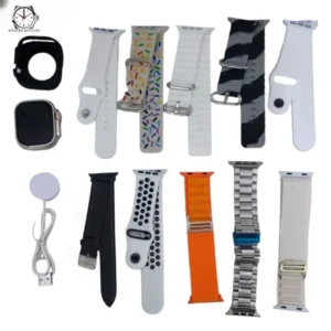 10-in-1 Ultra Watch 49mm – Space Aluminum Case Multi-Strap Smartwatch Bundle