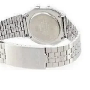 xasio 3 Casio A168WA-1WDF Vintage Digital Watch – Silver Stainless Steel Bracelet | Retro LED Unisex Wristwatch for Men & Teens