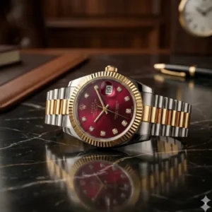 Automatic watch 2 Luxury Automatic Datejust Men’s Watch – Two-Tone Gold & Silver Stainless Steel with Fluted Bezel & Date Display