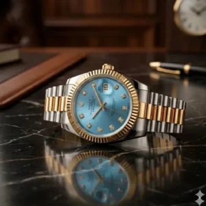 automatic watch 3 Luxury Automatic Datejust Men’s Watch – Two-Tone Gold & Silver Stainless Steel with Fluted Bezel & Date Display